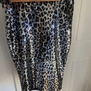 Michael Michael Kors Sequin Animal Print Skirt - NWT